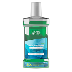 Купить Global White Ополаскиватель для полости рта Total Protection 300 мл 1 шт цена