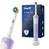 Oral-B Электрическая зубная щетка Vitality PRO D103.413.3 CrossAction Protect X Clean Lilac лиловая, 1 шт