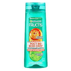 Купить Garnier Fructis Шампунь для волос Рост во всю силу укрепляющий красный апельсин 400 мл 1 шт цена