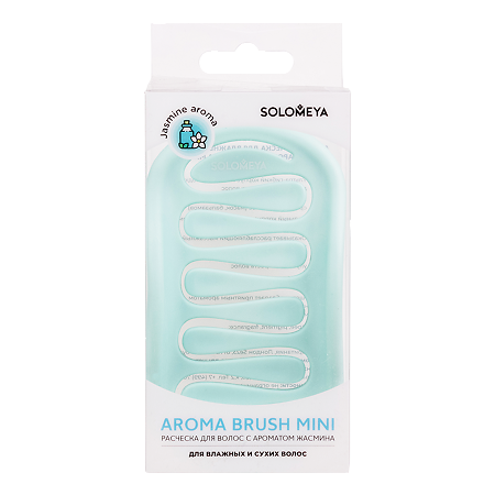 Изображение товара Solomeya Арома-расческа для сухих и влажных волос с ароматом Жасмина мини 1 шт