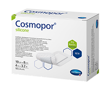 Купить Повязка Космопор силикон/Cosmopor silicone на рану впитывающая пластырного типа 10 х 8 см 10 шт цена