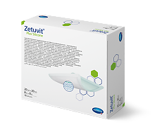 Изображение товара Повязка Цетувит Плюс Силикон/Zetuvit Plus Silicone суперабсорбирующая стерильная 20 х 20 см 10 шт