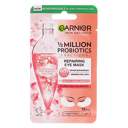 Garnier Skin Naturals Патчи тканевые с пробиотиками восстанавливающие 1 уп