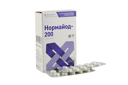 Нормайод-200 таблетки массой 230 мг 30 шт