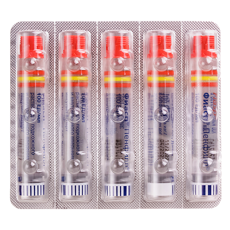 Фиасп раствор для в/в и п/к введ 100 ед/мл 3 мл картриджи пенфилл 5 шт