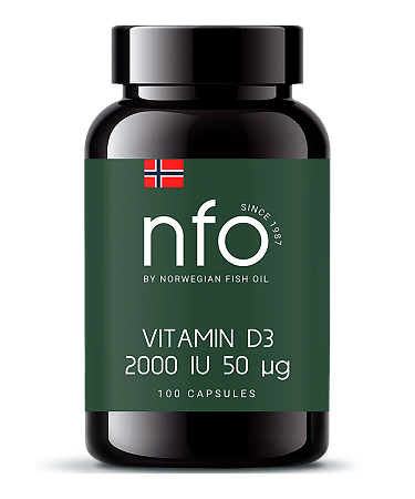 NFO Vitamin D3 2000 IU Витамин Д3 2000 МЕ капсулы по 250 мг 100 шт