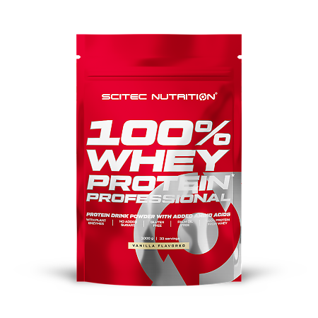Scitec Nutrition 100% Вэй Протеин Профэшнл / Whey Protein Professional порошок со вкусом ванили по 1000 г 1 шт
