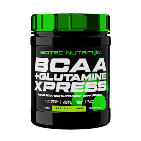Аминокислоты Scitec Nutrition BCAA+Glutamine Xpress яблоко 300 г