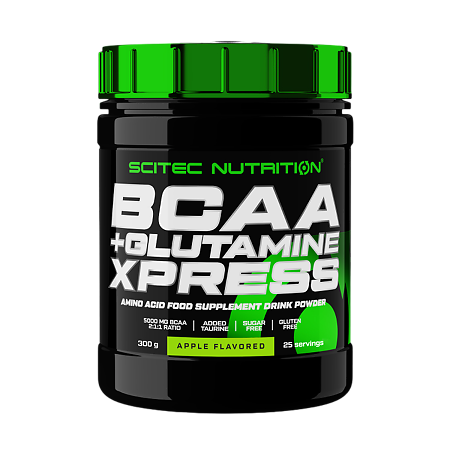 Изображение товара Scitec Nutrition БАД Аминокислоты ВCAA и Глутамин яблочный вкус 300 г