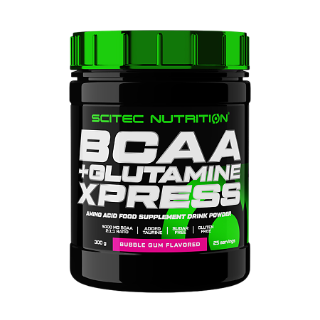 Аминокислоты Scitec Nutrition BCAA+Glutamine Xpress бабл гам 300 г