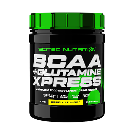 Аминокислоты Scitec Nutrition BCAA+Glutamine Xpress цитрус 300 г