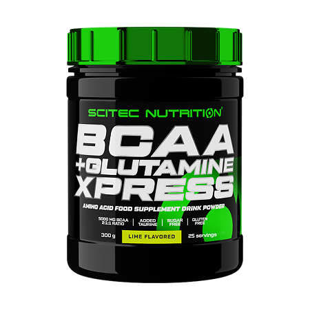 Аминокислоты Scitec Nutrition BCAA+Glutamine Xpress лайм 300 г