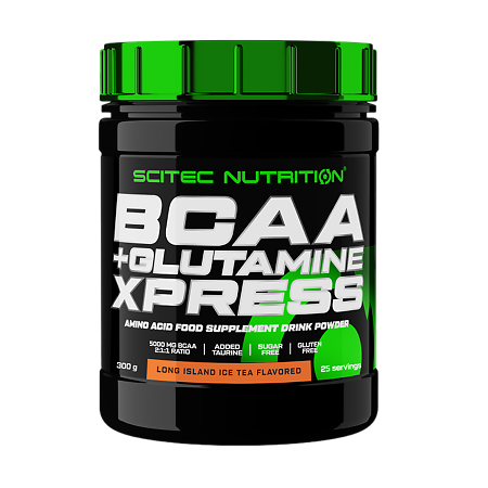 Комплекс Аминокислот Scitec Nutrition BCAA+Glutamine Xpress прохладный чай с лонг-айлэнд банка по 300 г 1 шт