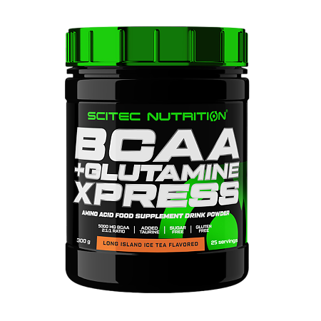 Изображение товара Scitec Nutrition Аминокислоты БиСиЭйЭй+Глютамин Экспресс/BCAA+Glutamine Xpress вкус прохладный чай с лонг-айлэнд порошок по 300 г 1 шт