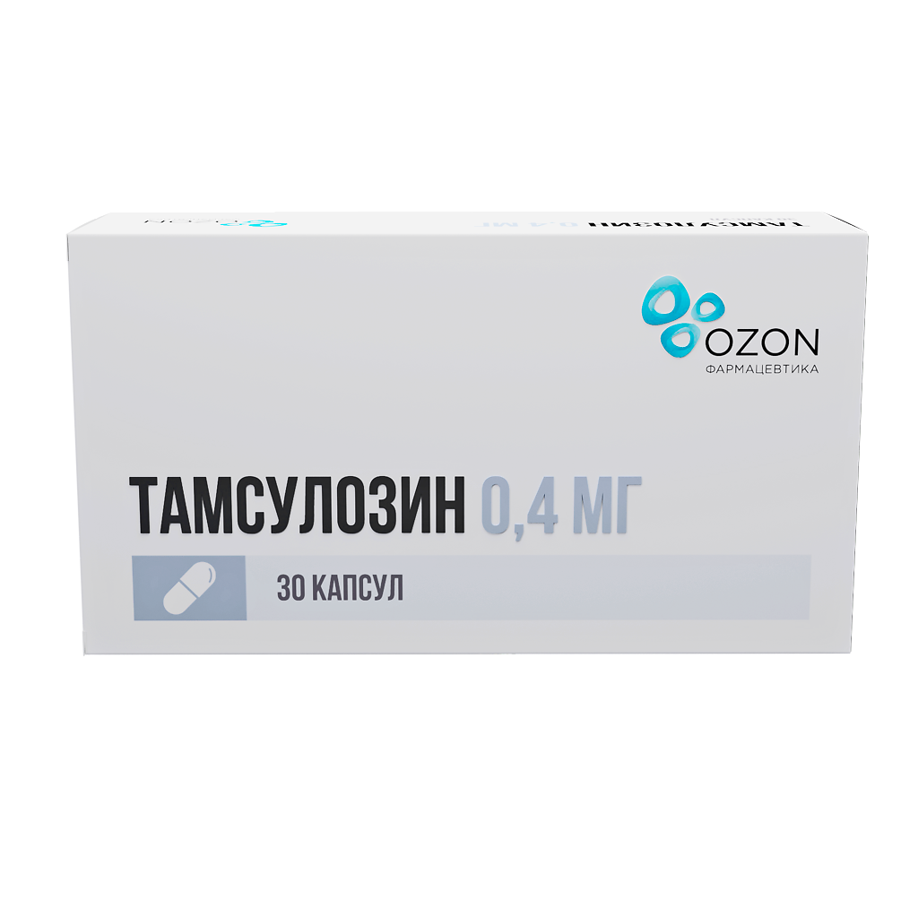 Тамсулозин капсулы с пролонг высвобождением 0,4 мг 30 шт - , цена .
