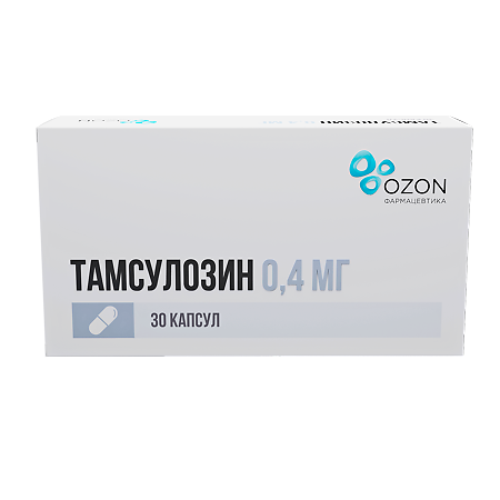 Тамсулозин капсулы с пролонг высвобождением 0,4 мг 30 шт