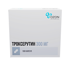 Изображение товара Троксерутин капсулы 300 мг 100 шт
