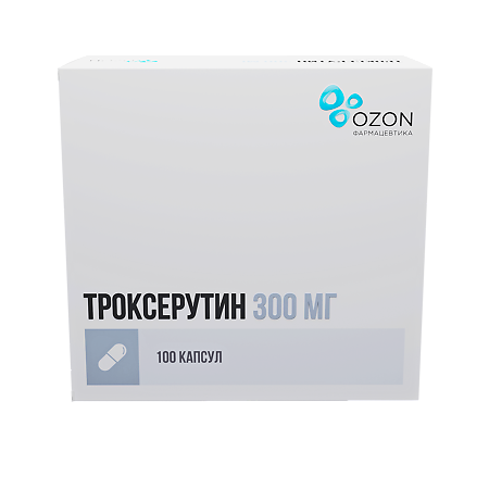 Изображение товара Капсулы Троксерутин 300 мг 100 шт Озон - венотоник и ангиопротектор