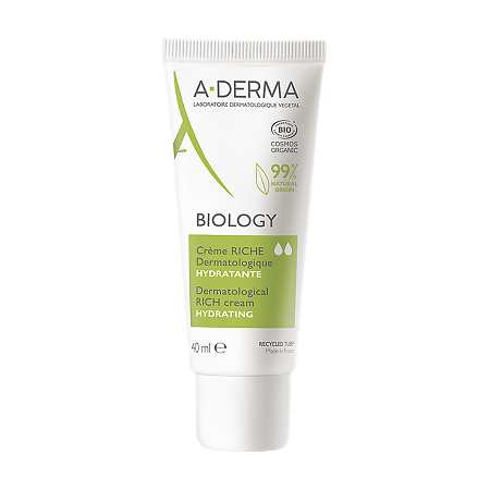 A-Derma Biology Дерматологический насыщенный крем для хрупкой кожи увлажняющий 40 мл 1 шт