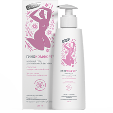 Изображение товара Гинокомфорт моющий гель для интимной гигиены Сенсетив для чувствительной кожи 200 мл 1 шт