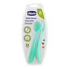 Chicco Ложка мягкая силиконовая 6м+ голубая 2 шт