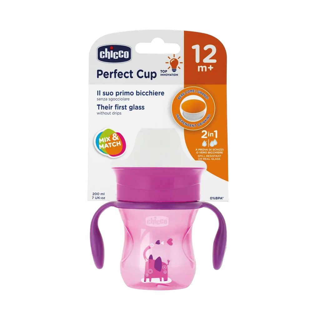 Chicco Поильник Perfect Cup 12м+ розовый 1 шт - купить, цена и отзывы ...