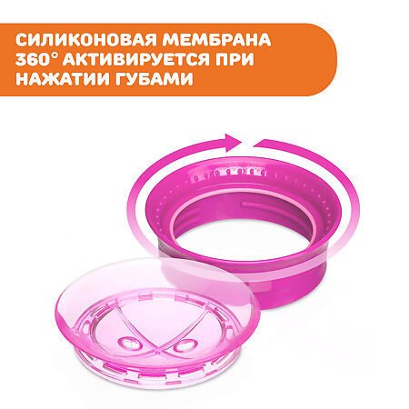 Chicco Поильник Perfect Cup 12м+ розовый 1 шт