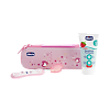 Chicco Набор детский для чистки зубов розовый 1 шт