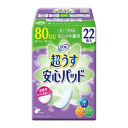 Прокладки урологические супертонкие для женщин LIVEDO Рефрэ (Refre) впитываемостью 80 мл 22 шт