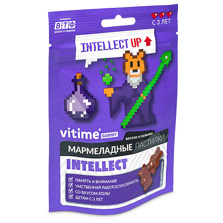 Vitime Мармеладные жевательные пастилки IQ Интеллект массой 5 г в zip-пакете 30 шт