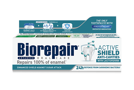 Изображение товара Biorepair Зубная паста Active Shield 75 мл для защиты и укрепления зубов
