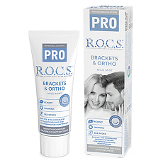 Купить R.O.C.S. PRO Brackets&Ortho Зубная паста 75 г 1 шт цена