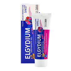 Изображение товара Эльгидиум / Elgydium Kids Red Berries flavour Зубная паста-гель для детей защита от кариеса cо вкусом красных ягод 3-6 лет 50 мл 1 шт