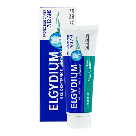 Эльгидиум Зубная паста-гель Junior Mild Mint для взрослых и детей от 7 лет 50 мл 1 шт