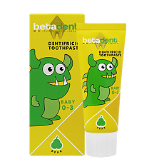 Купить Betadent Baby Детская зубная паста вкус груша 0-3 лет 75 мл 1 шт цена
