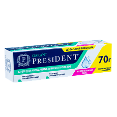 Купить PresiDent Garant Крем для фиксации зубных протезов нейтральный вкус 70 г 1 шт цена