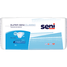 Изображение товара Подгузники для взрослых Seni Super Classic Medium 30 шт гипоаллергенные