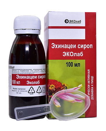 Эхинацеи сироп ЭКОлаб жидкость во флаконах 100 мл 1 шт