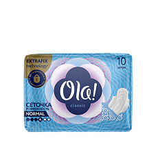 Купить Ola! Прокладки Classic Wings Singles Normal поверхность сеточка инд. уп. 10 шт цена