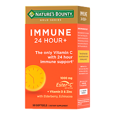 Купить Nature's Bounty Эстер С иммун 24 часа+ / Ester-C Immune 24 Hour+ капсулы массой 2030 мг 50 шт цена