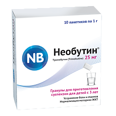 Изображение товара Необутин гранулы д/приг суспензии для приема внутрь 25 мг 10 шт