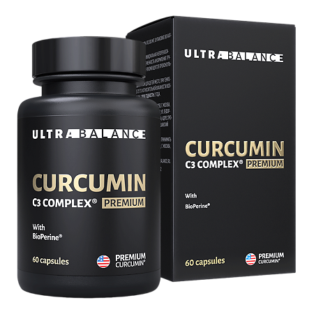 Куркумин C3 Комплекс Премиум UltraBalance Curcumin C3 Complex Premium капсулы по 300 мг 60 шт