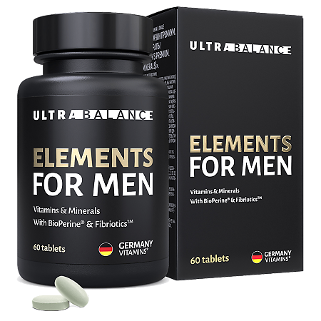 Элементы для мужчин Премиум Витамины и минералы / Elements for Men Premium Vitamins & Minerals UltraBalance таблетки массой 950 мг 60 шт