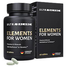 Купить Элементы для женщин Премиум Витамины и минералы/Elements for Womens Premium Vitamins & Minerals UltraBalance таблетки массой 950 мг 60 шт цена