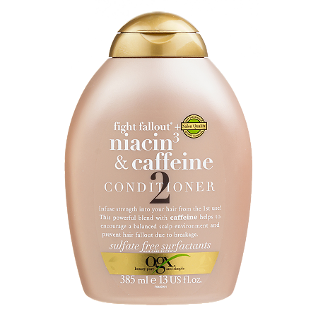 OGX Кондиционер против выпадения волос с ниацином и кофеином/Fight Fallout + Niacin & Caffeine 385 мл 1 шт