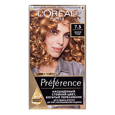 Изображение товара Loreal Paris Стойкая краска для волос Preference 7.3 Марсель золотой русый 1 шт
