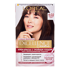 Изображение товара Loreal Paris Крем-краска для волос Excellence 4.02 Пленительный каштан 1 шт