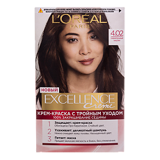 Купить Loreal Paris Крем-краска для волос Excellence 4.02 Пленительный каштан 1 шт цена