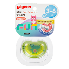 Купить Pigeon Пустышка FunFriends Бегемотик силиконовая 3+ мес р M 1 шт цена