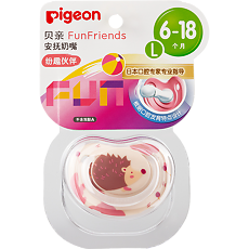 Купить Pigeon Пустышка FunFriends Ежик силиконовая 6+ мес р L 1 шт цена